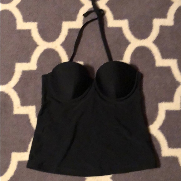 Size L and Size XL black tankini top - Picture 5 of 8